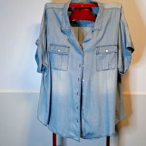 Cambray Plus size top